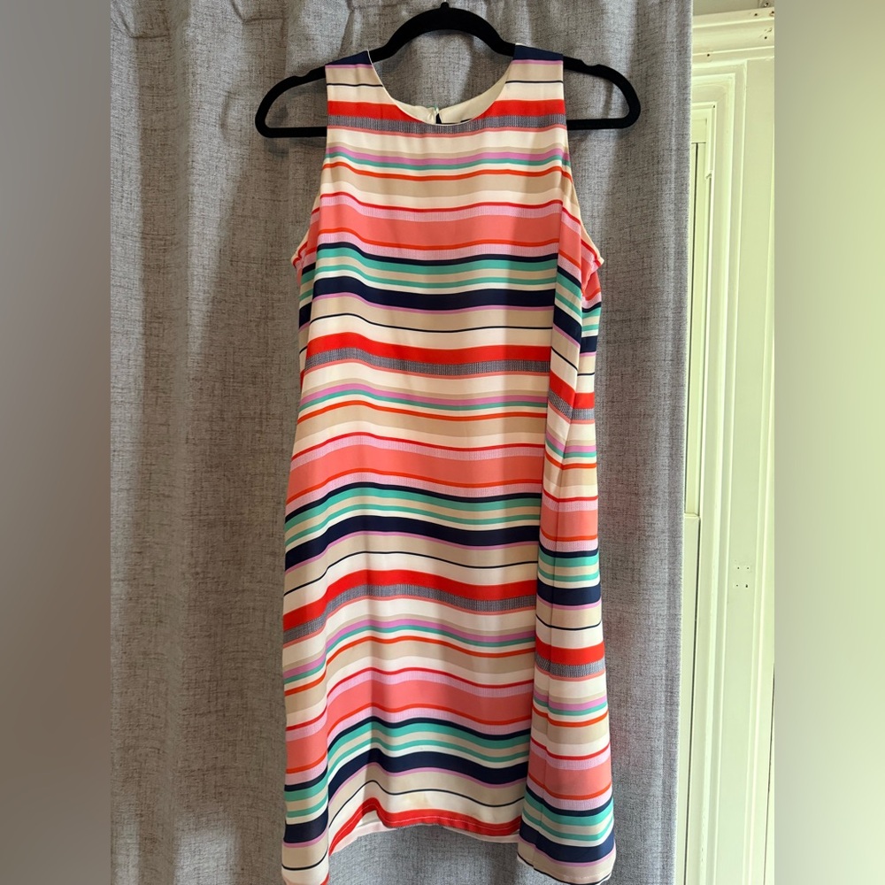Striped Multicolor Sleeveless Dress